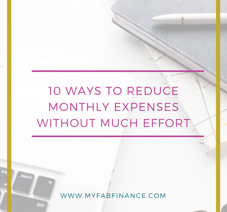 reducing monthly expenses