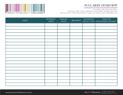 Banish The Balance Day 1 - MyFabFinance