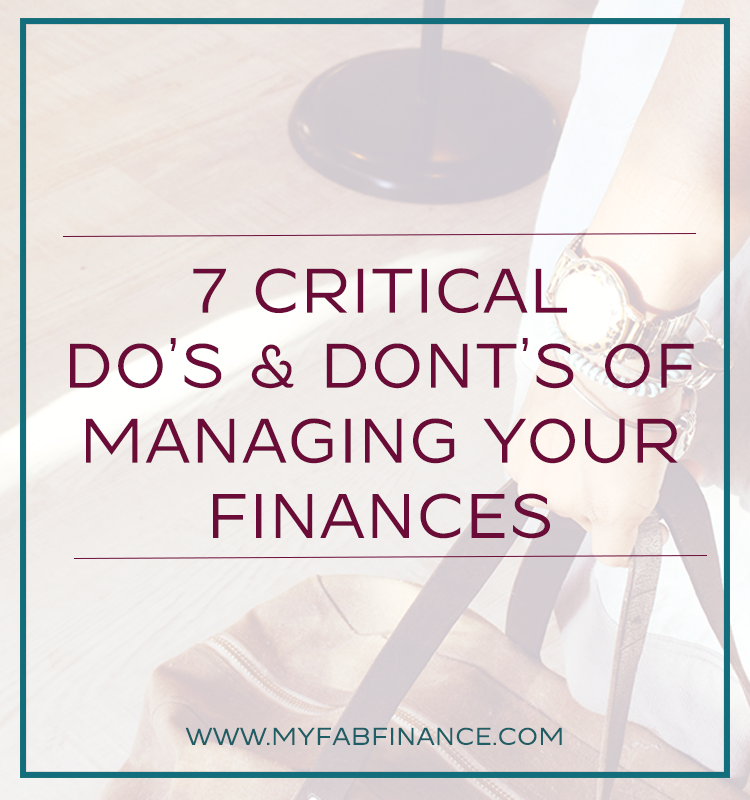 managing your finances
