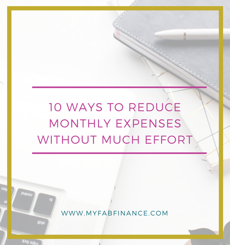 reduce monthly expenses